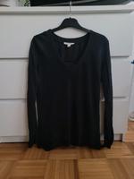 Schwarzes Langarmshirt mit Blusenstoff Details, Esprit, S Düsseldorf - Pempelfort Vorschau