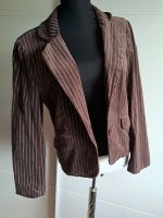 Fransa Jacke Blazer Sakko Jackett braun gestreift 40 Duisburg - Walsum Vorschau