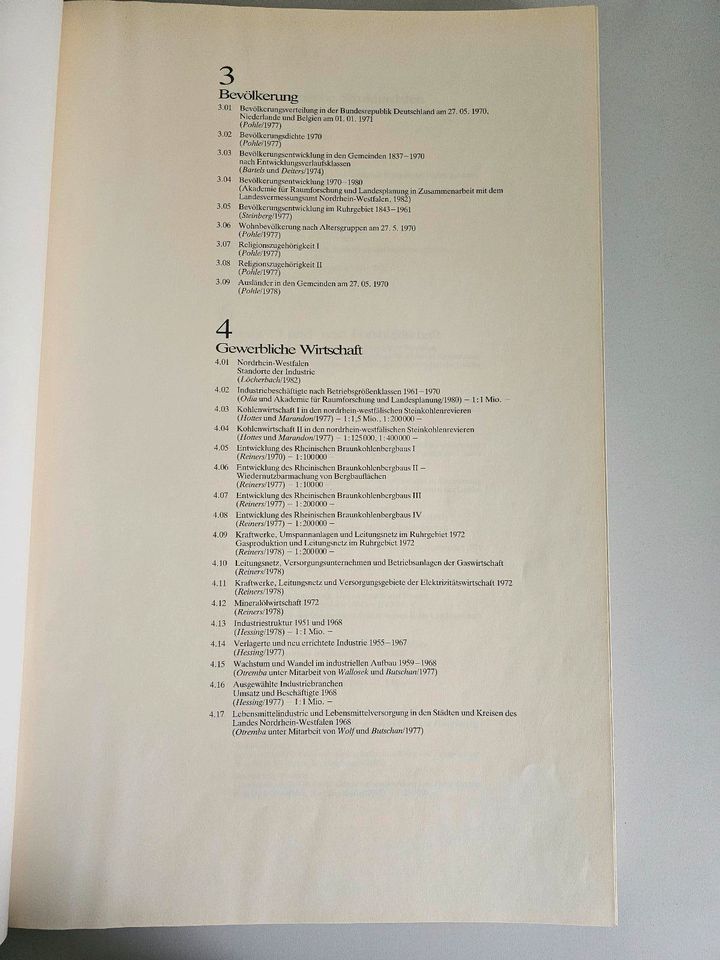 Deutscher Planungsatlas 1982 Nordrhein-Westfalen NRW in Dortmund