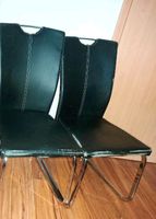2 Schwingstühle Stühle Kunstleder mit Chromgestell in schwarz Sachsen - Neukirchen/Erzgeb Vorschau