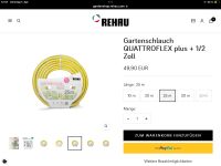 Rehau Quattroflex Gewebeschlauch 1/2“ Niedersachsen - Hüde Vorschau