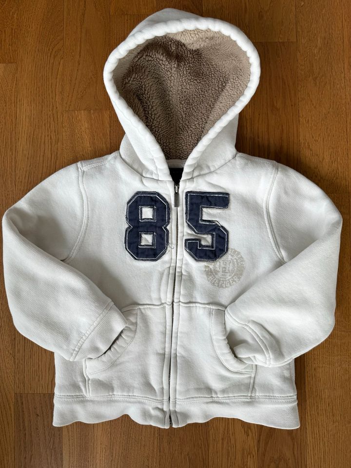 Tommy Hilfiger Fleecejacke Hoodiejacke , 4T 98-104-110 blau weiß in Düsseldorf