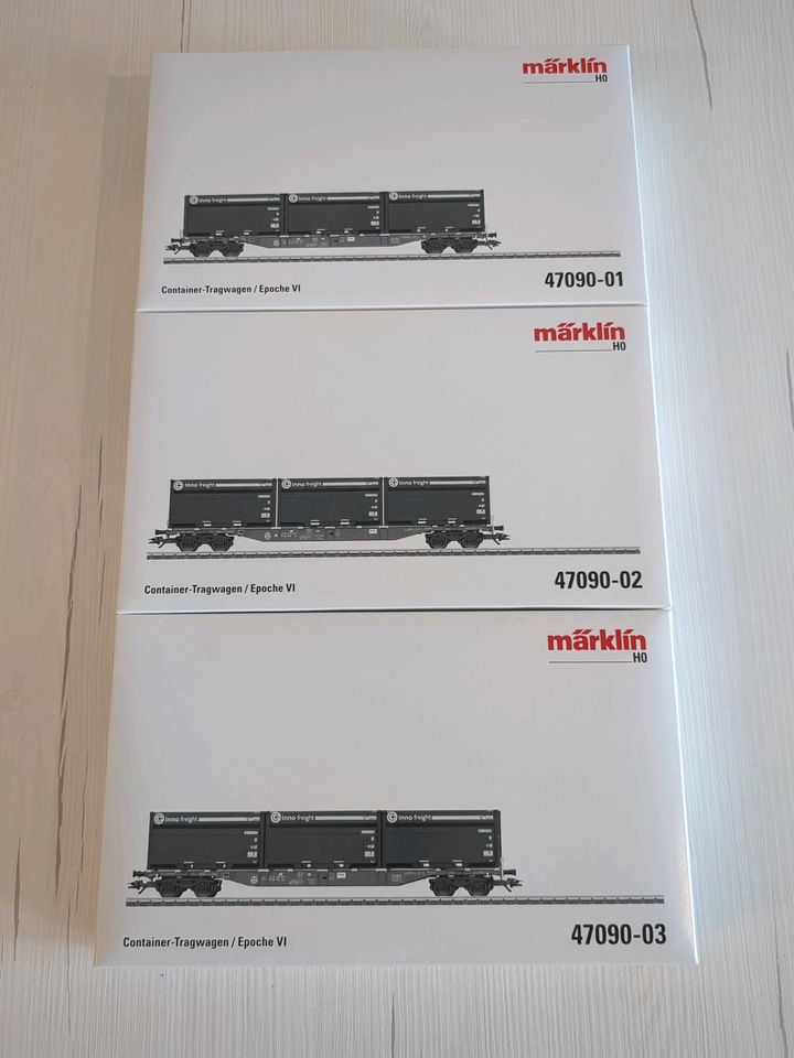 Märklin H0 47090 Container - Tragwagen Sgns in Liebenburg