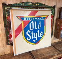 ORIG USA HEILEMAN´S OLD STYLE BEER SCHILD BIER MAN CAVE VINTAGE Nordrhein-Westfalen - Hamm Vorschau
