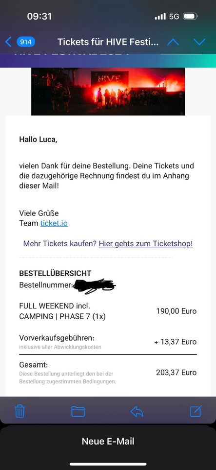 Hive Festival Ticket in Hennigsdorf