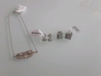 ☆♡ Silber 925, Ohrstecker/ Armband mit Steinchen, Gesamt ♡☆ Essen - Stoppenberg Vorschau