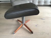 Ottomane Eames Design Leder Hocker Edelstahl Teak Niedersachsen - Springe Vorschau