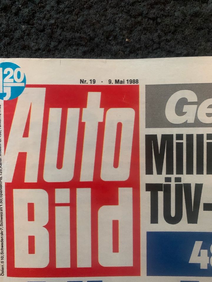 Auto Bild 9.5.88 alle Autos 1988 CRX GSI GTI in Hildesheim