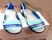 Crocs Peeptoes Ballerinas Sandale Isabella Huarache 38 / 39 Blau Friedrichshain-Kreuzberg - Friedrichshain Vorschau