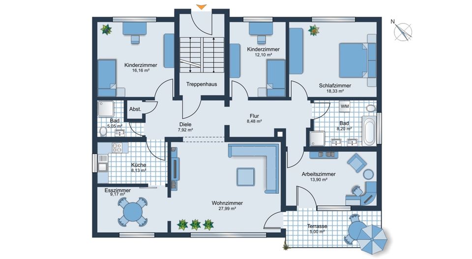 ETW mit Terrasse und Einliegerwohnung in sehr guter, ruhiger Lage / Kauf mit Rückvermietung in Bad Vilbel