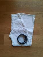 Bootcut Jeans / weite Jeans von H&M, Gr. 34 in beige mit Gürtel Bayern - Donauwörth Vorschau