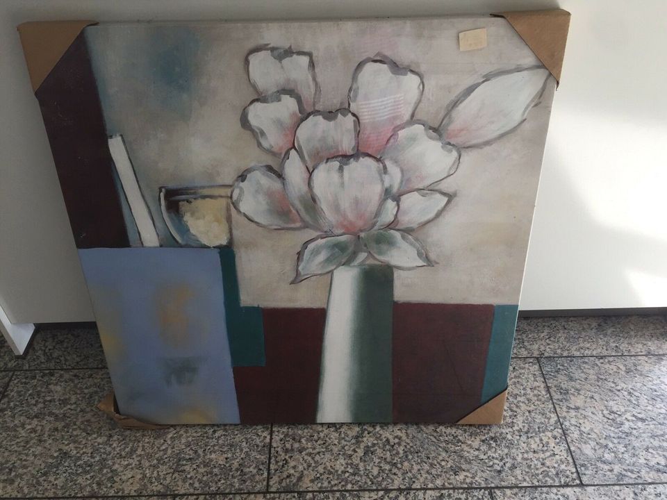 Bild Vase auf Leinwand gemalt in Lohfelden