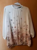 ZERO Bluse Oberteil Shirt 2-lagig schick weiß Gr 36 Blumen Rheinland-Pfalz - Waldmohr Vorschau