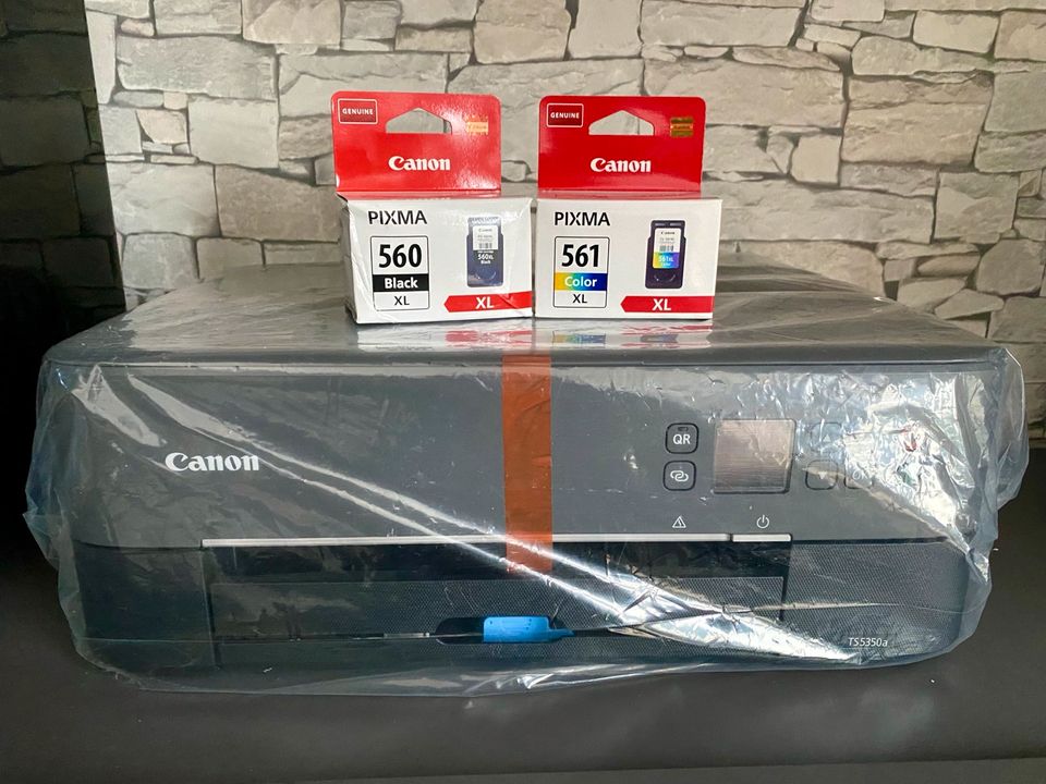 CANON pixma TS5350A 3in1 NEU +2x Tinte NEU Drucker Scanner Kopier in Wesseling