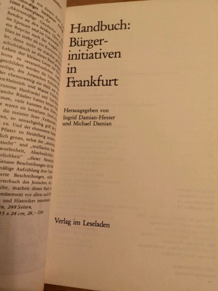 Bürgerinitiativen in Frankfurt 1978 Stadtgeschichte in Wölfersheim