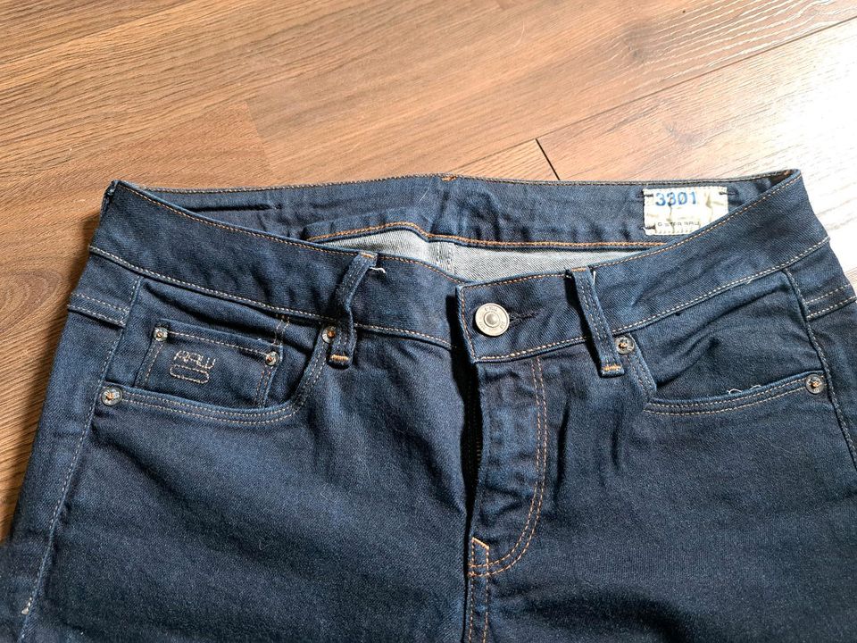 G star 3301 Damen Jeans W31 L34 dunkelblau in Overath