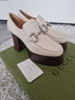 NEU Original Gucci Horsebit Leder Mokkasins Loafer Plateau 37,5 Baden-Württemberg - Karlsruhe Vorschau