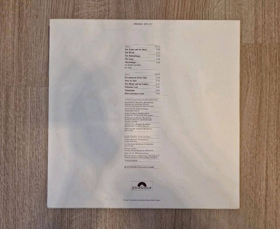 Ougenweide All Die Weil Ich Mag 1974 Vinyl Schallplatte in Bremen