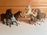 Schleich 4x Pferde + 2x Menschen Nordrhein-Westfalen - Linnich Vorschau