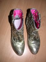 BALDAN – metallic Look Stiefeletten in Gr. 38 - Absatz: 4 cm Hessen - Beselich Vorschau