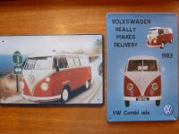 VW Volkswagen T 1 Bulli Samba Bus: Blechschild Schild Werbung Niedersachsen - Ritterhude Vorschau