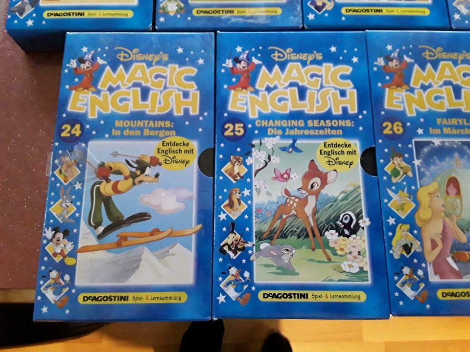 24 VHS Disney'sMagic Englisch Lehrspass.... in Teublitz