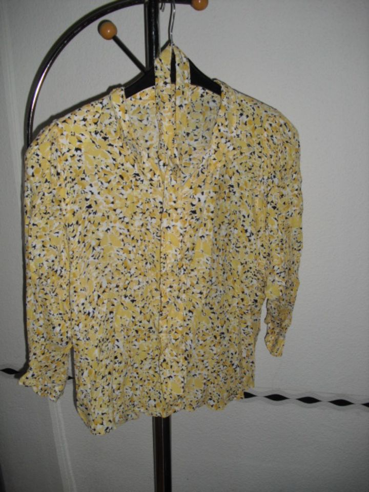 FLORALE GELBE LANGARM BLUSE-MARKE:TRU/GR44/ gebraucht+TOP! in Leinfelden-Echterdingen