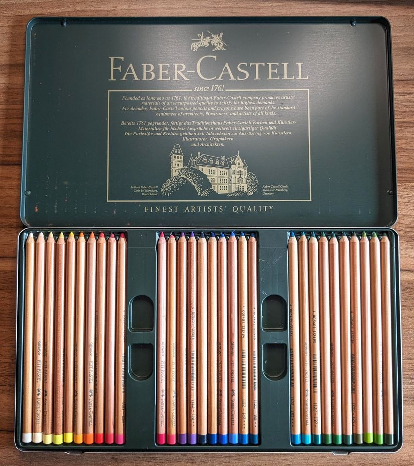 60 Pastelstifte "Pitt" von Faber-Castell / Neuwertig in Hamburg