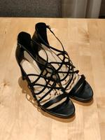 Schwarze Riemensandalen/ High Heels von Anna Field, Größe 44 Bayern - Essenbach Vorschau