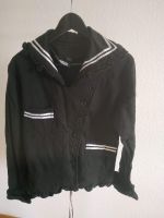 Schwarze Sweatjacke, Gothic, Gr. M mit Schnürung hinten Wandsbek - Steilshoop Vorschau