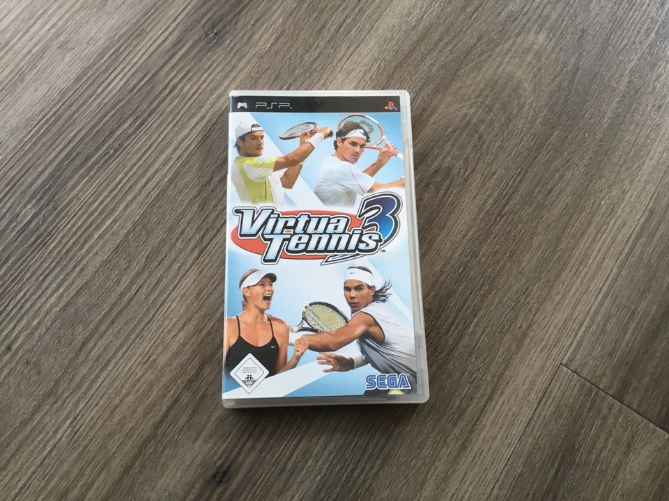 Virtua Tennis 3, Hülle und Anleitung für PSP-Spiel in Wardenburg