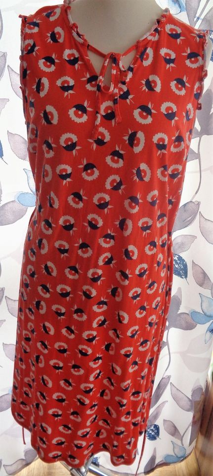 Boden UK18 R 44 rot blau rosa Blumenmuster ärmellos Kleid in Neumarkt i.d.OPf.