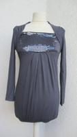 Damen Longshirt grau Gr. S / 36 Pailetten Shirt Sachsen - Werdau Vorschau