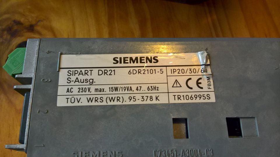 Siemens SIPART DR21 6DR2101-5 mit S-Ausgang & 6DR2803-8P Profibus in Kahla