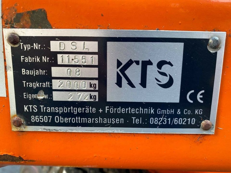 KTS Schwerlast Industrie Anhänger Deichselwagen Transportwagen in Norderstedt