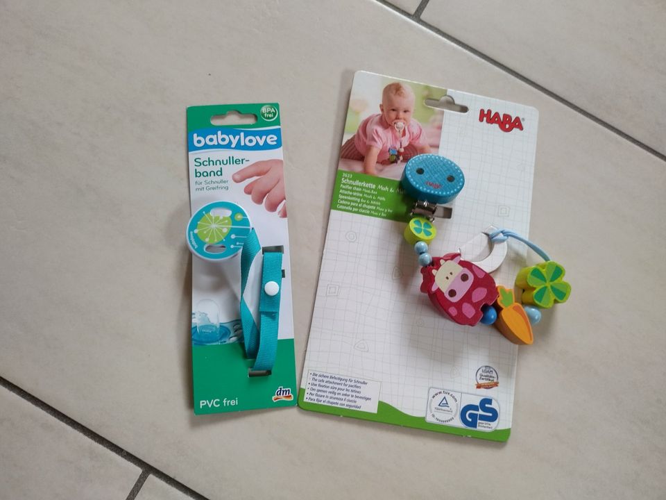 Schnullerkette Neu von Grün Specht, Haba oder Babylove in Mainhardt