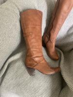 Leder Stiefel Venturini hellbraun Mecklenburg-Vorpommern - Wildberg (Vorpommern) Vorschau