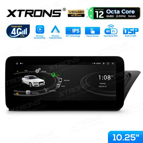 Xtrons Autoradio QEA12UHA12A4R für Audi A4,A5 2008-2016 2GB+32GB in Burghausen