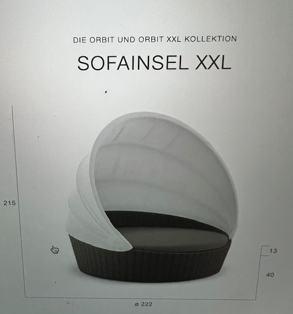 SOFAINSEL  MARKE DEDON ORBIT XXL in Bremen