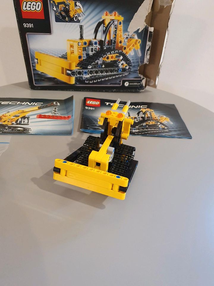 LEGO Technic 2 in 1 Raupenkran Bulldozer 9391 *alle Teile gezählt in Neuenkirchen
