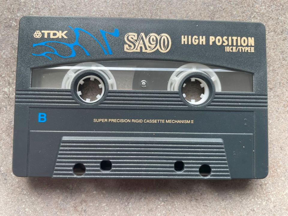 Audiokassette TDK SA90 Musik Audio Kassette unbespielt wie Neu in Röhrmoos