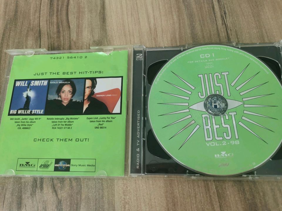 Alte CD Sammlung Just the Best Set von 1995 1996 1998 1999 in Gommern