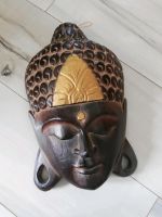 Große Wandmaske Buddha Holz geschnitzt gold Buddhamaske Asien Baden-Württemberg - Plochingen Vorschau