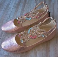 LIVA LOOP Ballerina Schuhe Damen - NEU - 40 rosé metallic Strass Nordrhein-Westfalen - Neuss Vorschau