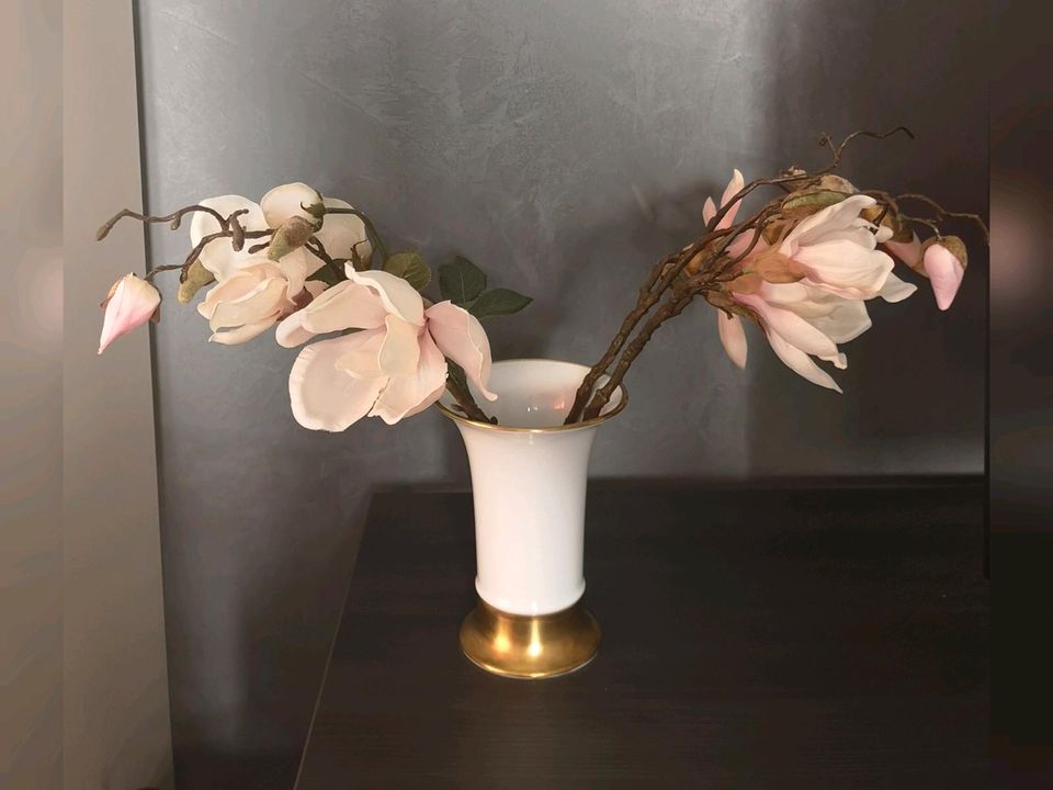 Porzellan Vase weiss gold von Heinrich in Stuttgart