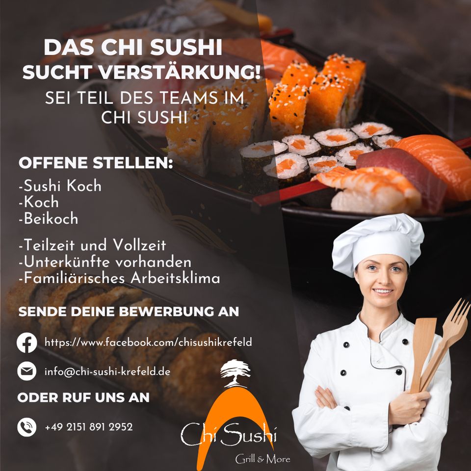 Chi Sushi Krefeld - Sushikoch gesucht in Krefeld