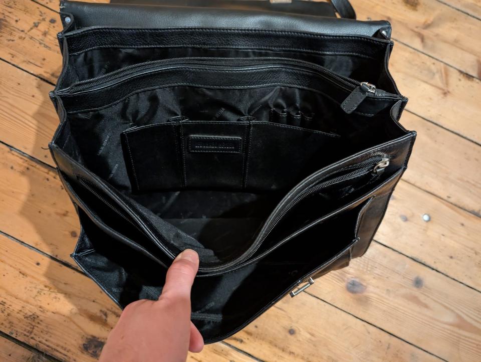 LEONHARD HEYDEN Umhängetasche Ledertasche Business Laptop in Forst