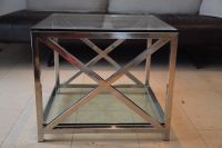 Beistelltisch Couchtisch Sofatisch Metall Chrom Glas 60x60x50 cm Bayern - Stammham b. Ingolstadt Vorschau