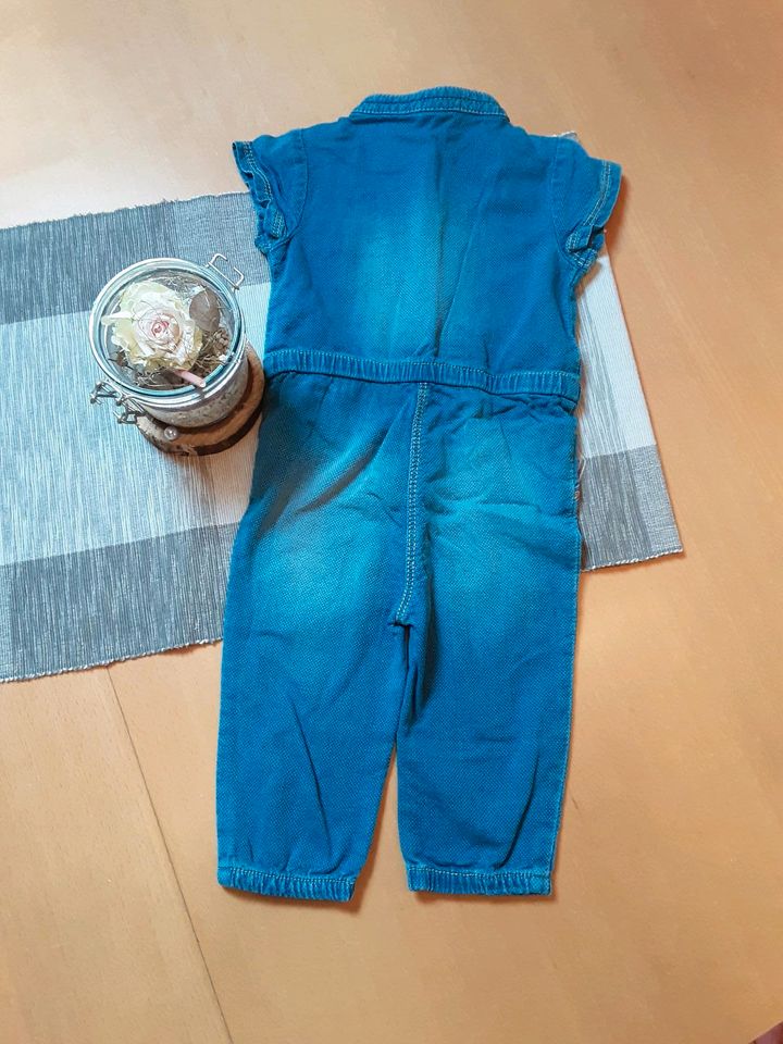 S Oliver Baby Mädchen Jeansoverall Jeans Jumpsuit Gr 74 top in Rettenbach Oberpf