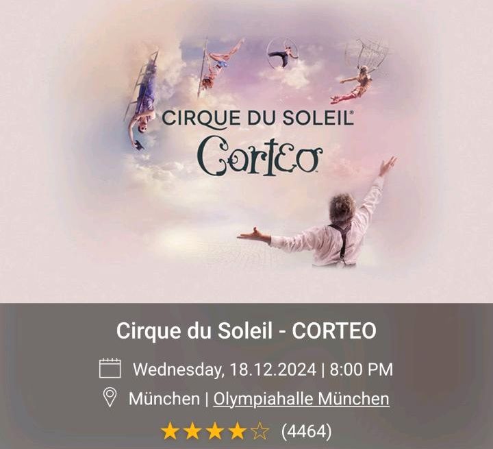 Cirque de Soleil Corteo München Olympiahalle Tickets in München